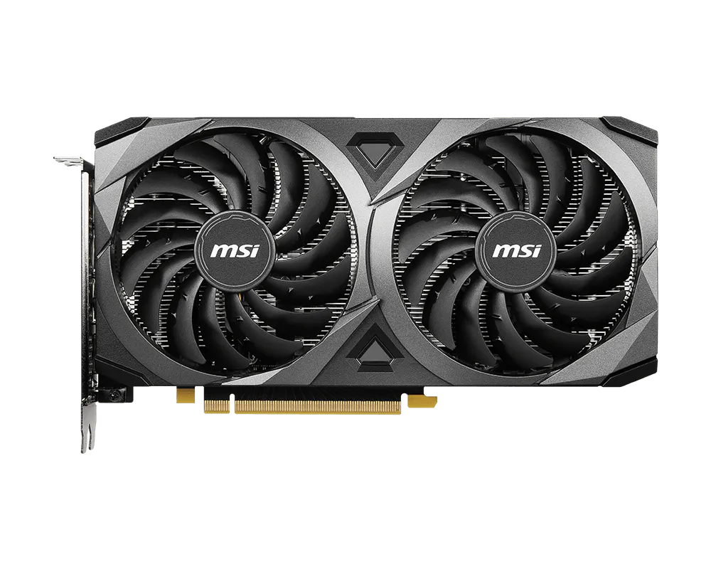 MSI GeForce RTX™ 3060 VENTUS 2X 12G (12GB GDDR6 Graphics Card, 3584 CUDA, 192-Bit, PCIe 4.0, 1777MHz, Dual Fan)