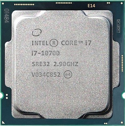 Intel CPU 10th Gen Core i7-10700 Tray Pack, [2.9~4.8 GHz, 8 Cores, 16 Threads, 16MB Cache, 14nm, 128GB, LGA1200, Support DDR4]