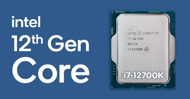 Intel CPU 12th Gen Core i7-12700K Track Pack, [P-3.6~4.9~5.0 GHz & E-2.7~3.6 GHz,12 Cores , 20 Threads, 25MB Smart Cache,12MB L2 Cache, 14nm, 128GB, L