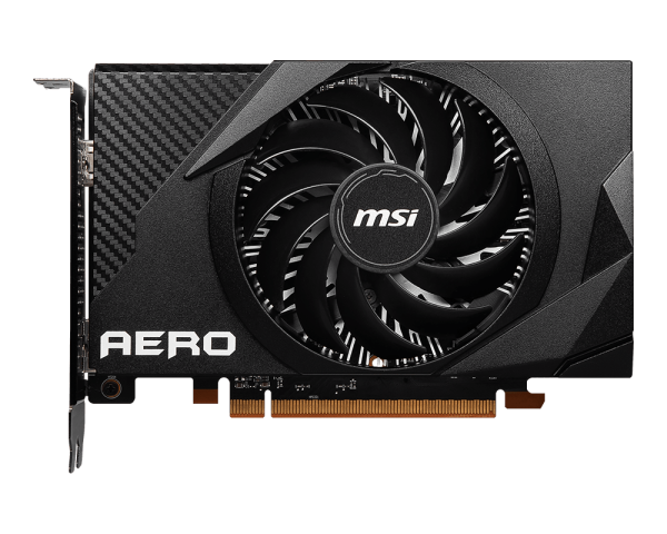 MSI Radeon RX 6400 Aero ITX 4GB (4GB GDDR6 | PCIe Gen 4 | 64-bits | 16 Gbps Memory Speed | Single FAN)