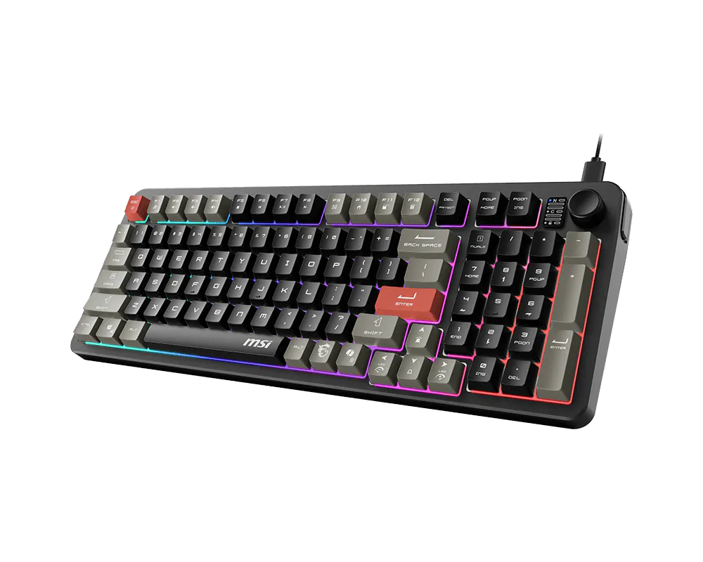MSI Forge GK110 RGB Gaming USB  / Membrane Switch / wired Keyboard
