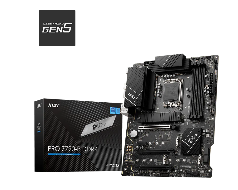 MSI PRO Z790-P WIFI DDR4 (ATX | Support 12th, 13th & 14th Gen Intel Processor | Wi-Fi 6E | 2.5G LAN)