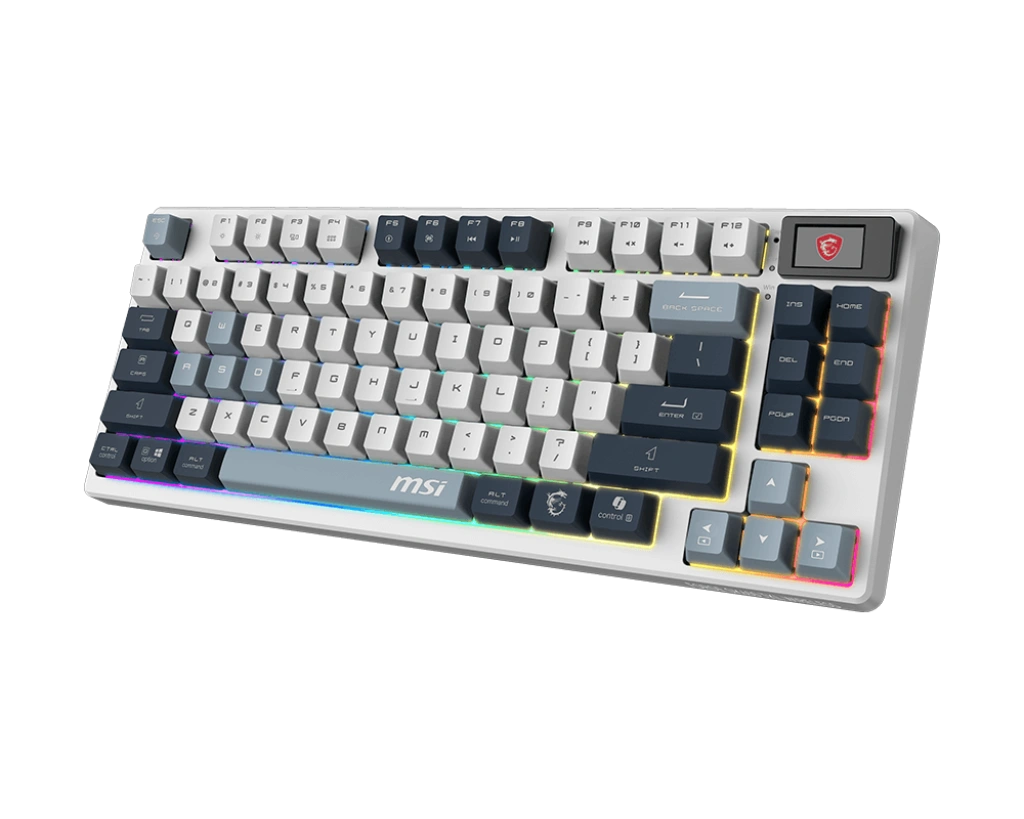 MSI Forge GK600 TKL SKY (Mechanical Linear, Anti-Ghosting Keys,RGB, 50M+ Key Stroke Life, 1 MSI Forge GK600 TKL SKY (Mechanical Linear, Anti-Ghosting Keys,RGB, 50M+ Key Stroke Life, 1