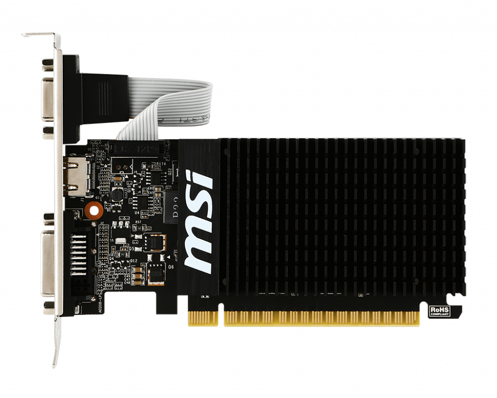 MSI GeForce GT 710 2GD3H LP (2GB GDDR3 | 64-bits | Support 4K@30Hz | HDMI)