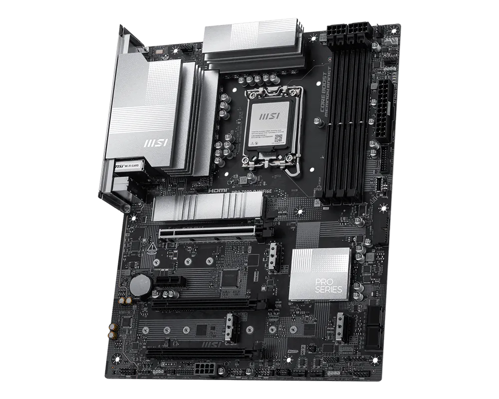 MSI PRO Z890-S WIFI 6E (ATX | Intel Ultra Series-2 Processor | DDR5 | Gen5 SSD | USB-C | Wi-Fi