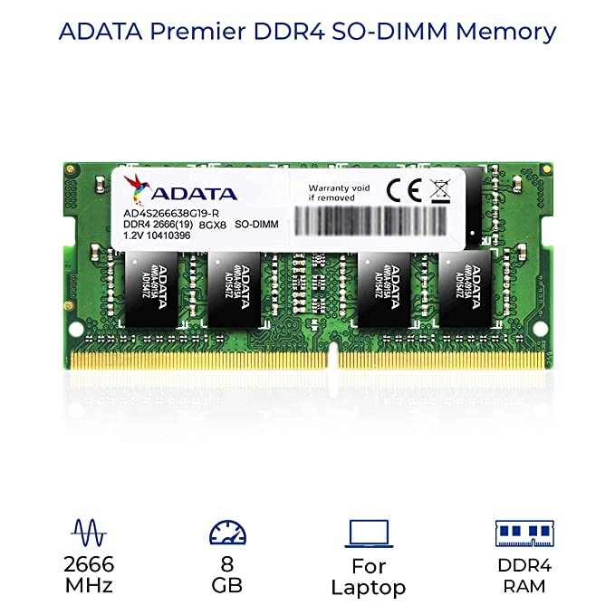 ADATA Laptop RAM 8GB (DDR4 | 2666MHz)