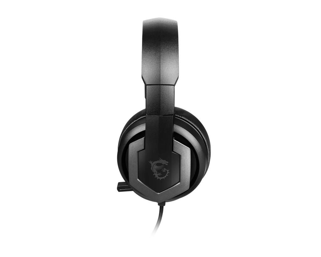 MSI IMMERSE GH61 (Wired | 3.5mm Audio Jack & USB | 40mm Driver | Unidirectional Microphone | Adjustable Headband | Foldable Design | HD 7.1 Surround S