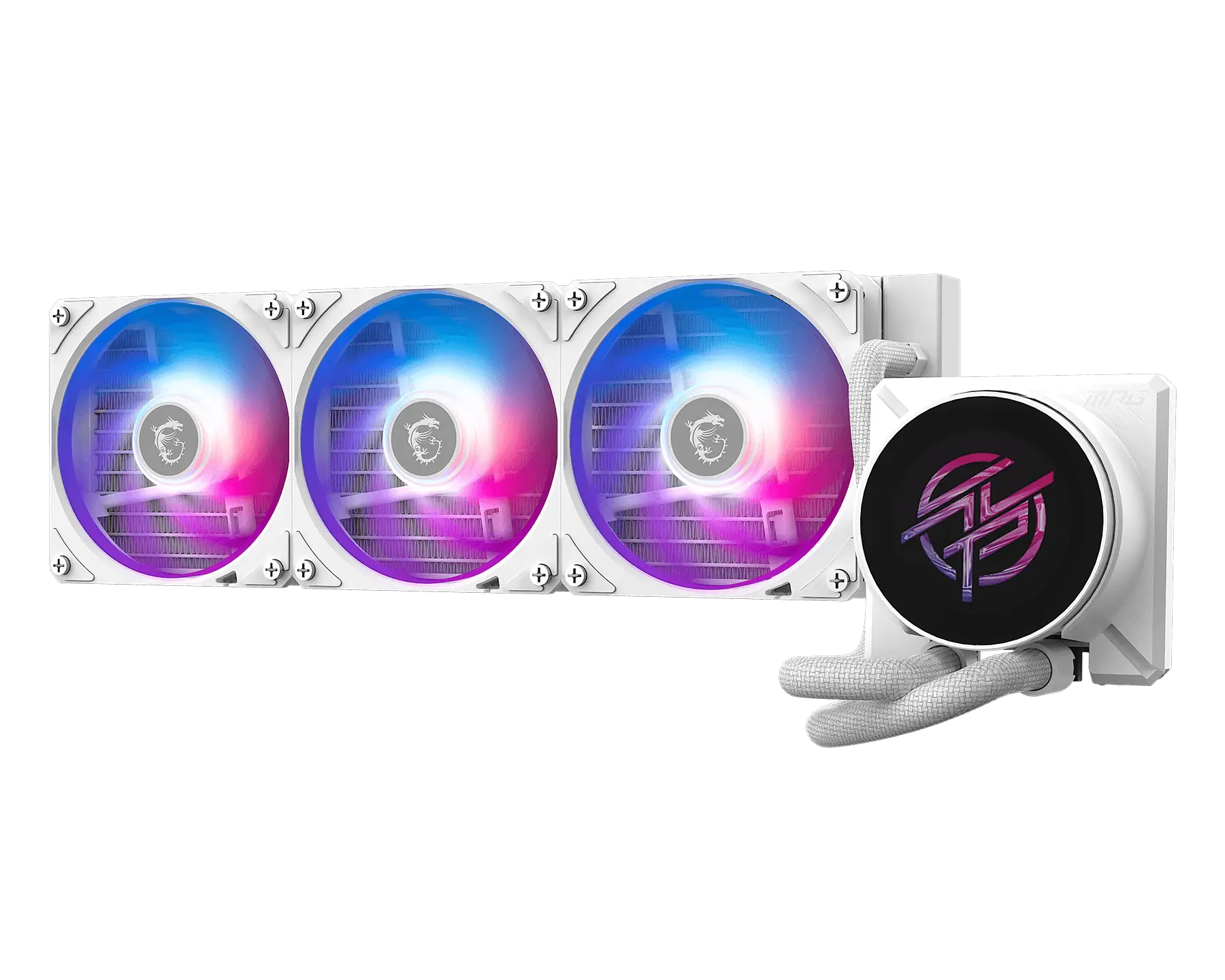 MSI MPG CORELIQUID P22 360 ARGB CPU Liquid Cooler with 3×120mm Fans | 2000 RPM | Digital Temperature Display | Intel & AMD Compatible