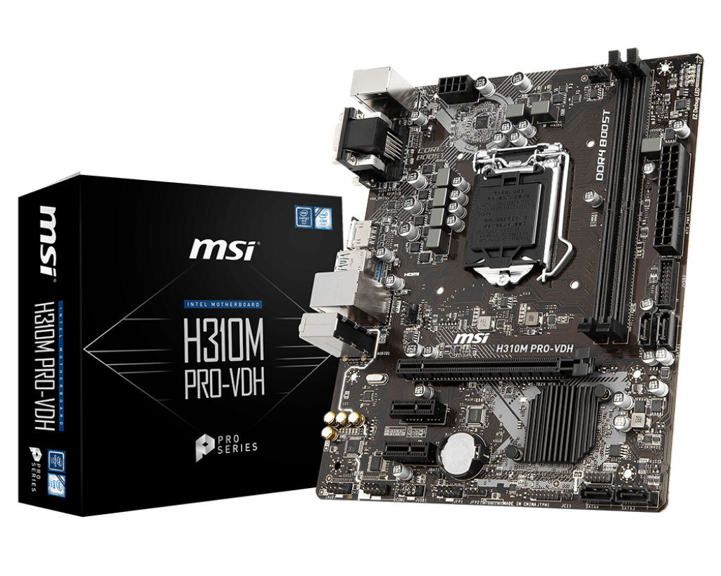 MSI H310M PRO-VDH (Micro-ATX | Support 8th & 9th Gen Intel Processor | DDR4 | USB 3.2)