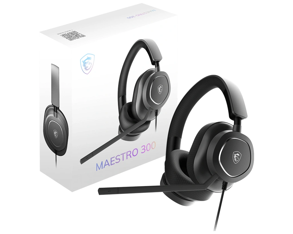 MSI MAESTRO 300 (Wired |USB-C |40mm drivers, Surround Sound, Unidirectional mic, Audio Controller)