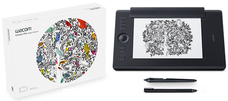 Wacom Intuos Pro (8.7x5.9 Inch | 8192 Levels Pressure | 8 Keys | 5080 Resolution | Pen | 200 Pages Memory | Support MAC & Windows)