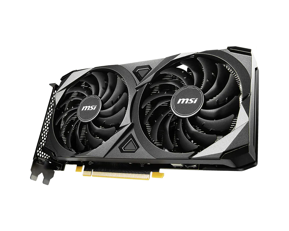 MSI GeForce RTX™ 3060 VENTUS 2X 12G (12GB GDDR6 Graphics Card, 3584 CUDA, 192-Bit, PCIe 4.0, 1777MHz, Dual Fan)